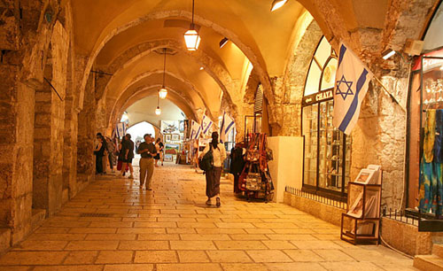 19 Israel, Jerusalem.  Cardo Mall. And the streets shall be paved with gold